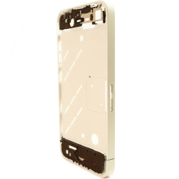 iPhone 4・4S ミドルフレーム メタリックカスタム ホワイト