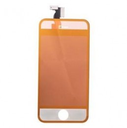 iPhone4・4S フロントパネル クリアミラーカスタム イエロー